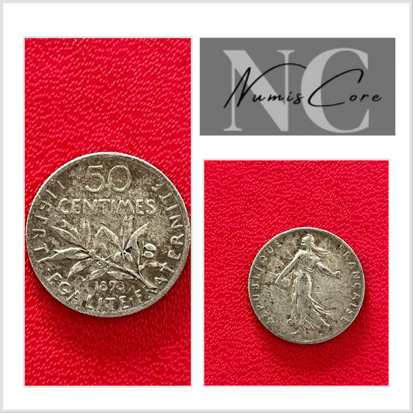 50 Centimes de Franc Semeuse - 1898 - SILVER