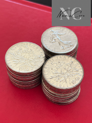 Lot de 30 X 5 Francs Semeuse - 12g - Argent 835/1000 - années et états divers - de belles monnaies / piece